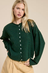 Essential Button Down Cardigan Seafoam