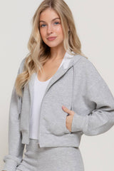Long Sleeve Soft Modal Scuba Hoodie Jacket