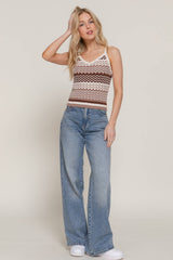 Multi Color Cami Spring Sweater: OLIVE