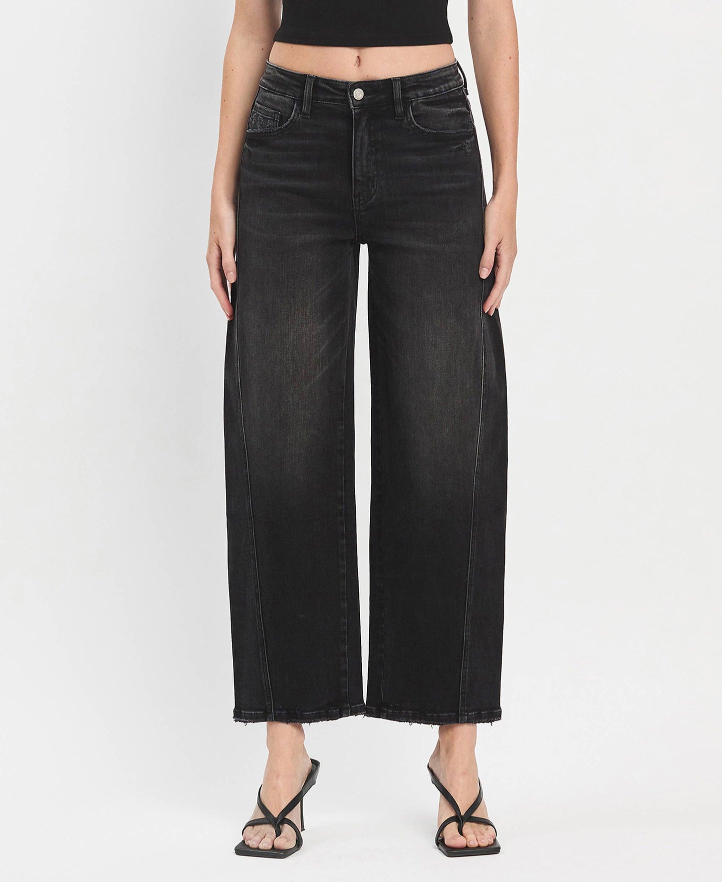 Super high rise barrel pant