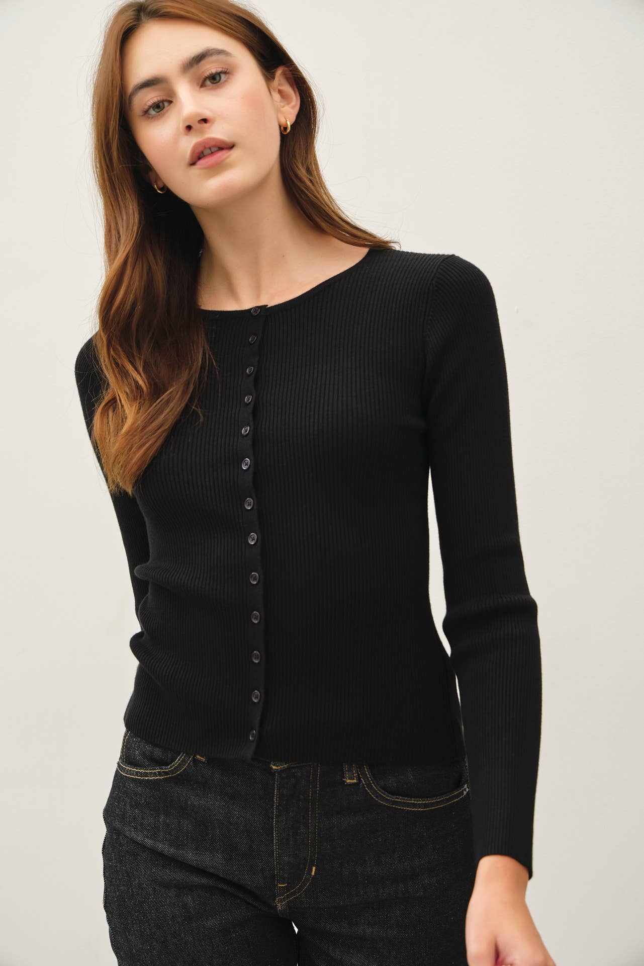 Ribbed Cardigan