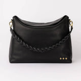 Shay Pebbled Crossbody Bag: Chocolate