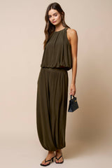 Relax Fit Balloon Pants : OLIVE / L