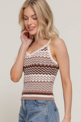 Multi Color Cami Spring Sweater: OLIVE