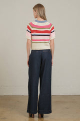 Chunky Knit Short Sleeve Sweater