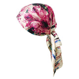 Wrapables Silk Satin Floral Neckerchief 35 x 35 Inch Square Scarf: Silhouette