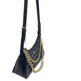 Puffer Shoulder or Crossbody Bag Black