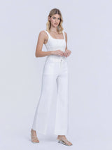 High Rise Optic White Pant