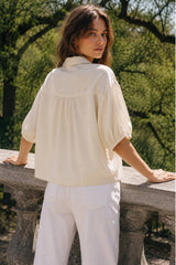 Lace Crepe Shirt