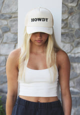 Trucker Hat Maroon Howdy