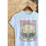 WANDERLUST VINTAGE GRAPHIC TEE: BLACK / L
