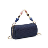 Rachel - Straw Clutch: Chocolate