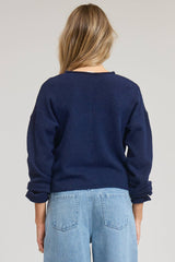 Essential Button Down Cardigan Top: Light Grey / L