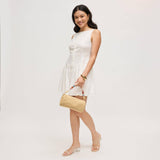 Rachel - Straw Clutch: Chocolate