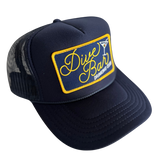 Dive Bar Drinking Club Patch Trucker Hat: Navy