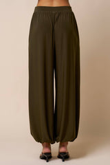 Relax Fit Balloon Pants : Black / L