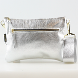 The Metallic Rita Crossbody and Hipbag: Sapphire