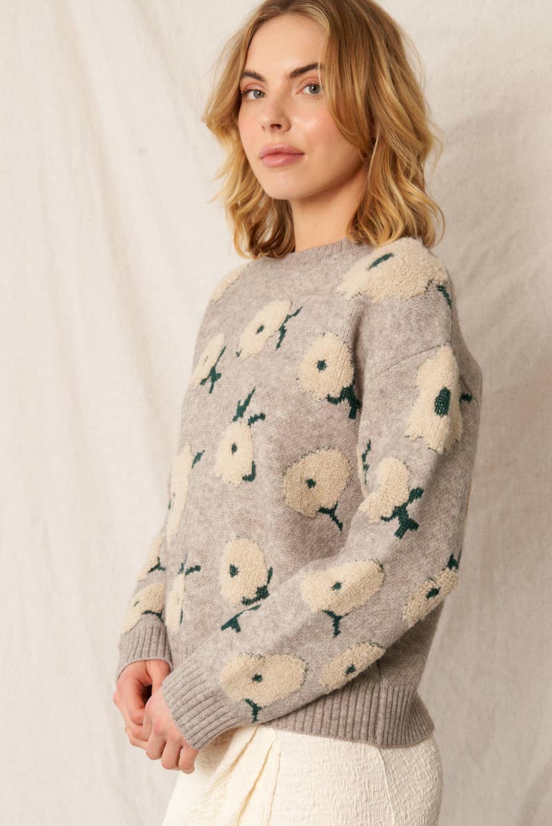 Flower Cloud Pullover Sweater