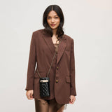 Brianna 2.0 Cell Phone Crossbody: Light Gold