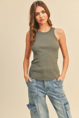RIBBED TANK TOP