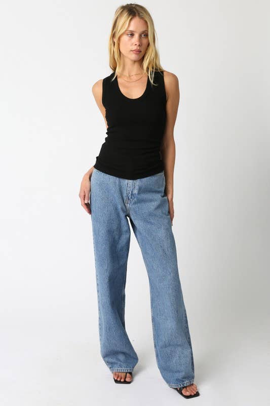 Kelsey Tank Top: Ecru