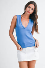 Ocean V Neck Tank
