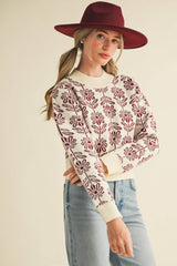 Floral Sweater