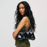 Erie Shoulder Bag: Burgundy