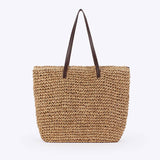Woven Tote Bag with Long Handles