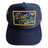 Dive Bar Drinking Club Patch Trucker Hat: Navy