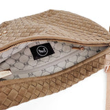 Suede Westlyn Woven Bum Bag: Suede Chocolate