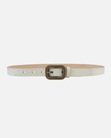 Brown Vintage Skinny Leather Belt