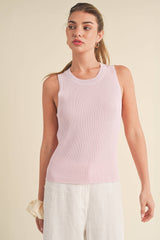 Soft Pink Tank Sweater