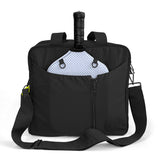 Pickleball Bag 3-in-1 Tote, Crossbody, Backpack : Black