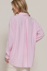 Long Dolman Sleeve Oversized Y/D Stripe Shirt