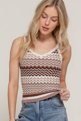 Multi Color Cami Spring Sweater: OLIVE