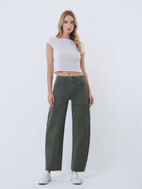 Green barrel Pant