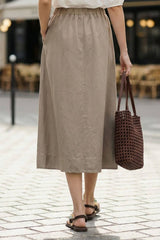 A-Line Midi Skirt