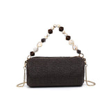 Rachel - Straw Clutch: Natural