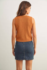 Beige Knit Vest