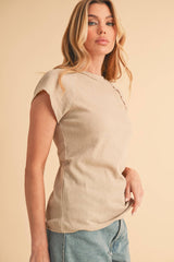 White Baseball Tee