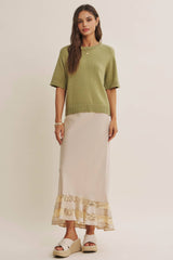 Soft Sweater Top with Raglan Sleeve