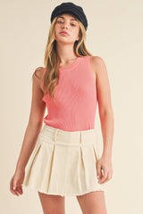 Soft Pink Tank Sweater