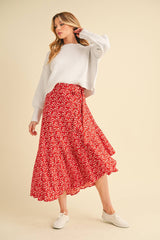 Wrap Ruffle Skirt