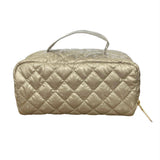 Cosmetic Diamond Makeup Travel Bag GlamZip Champagne