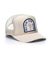 Ride or Die Patch Trucker Hat: Khaki