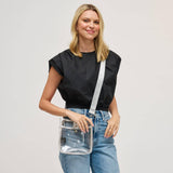 Beckham - Clear Crossbody: Black