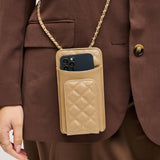 Brianna 2.0 Cell Phone Crossbody: Natural