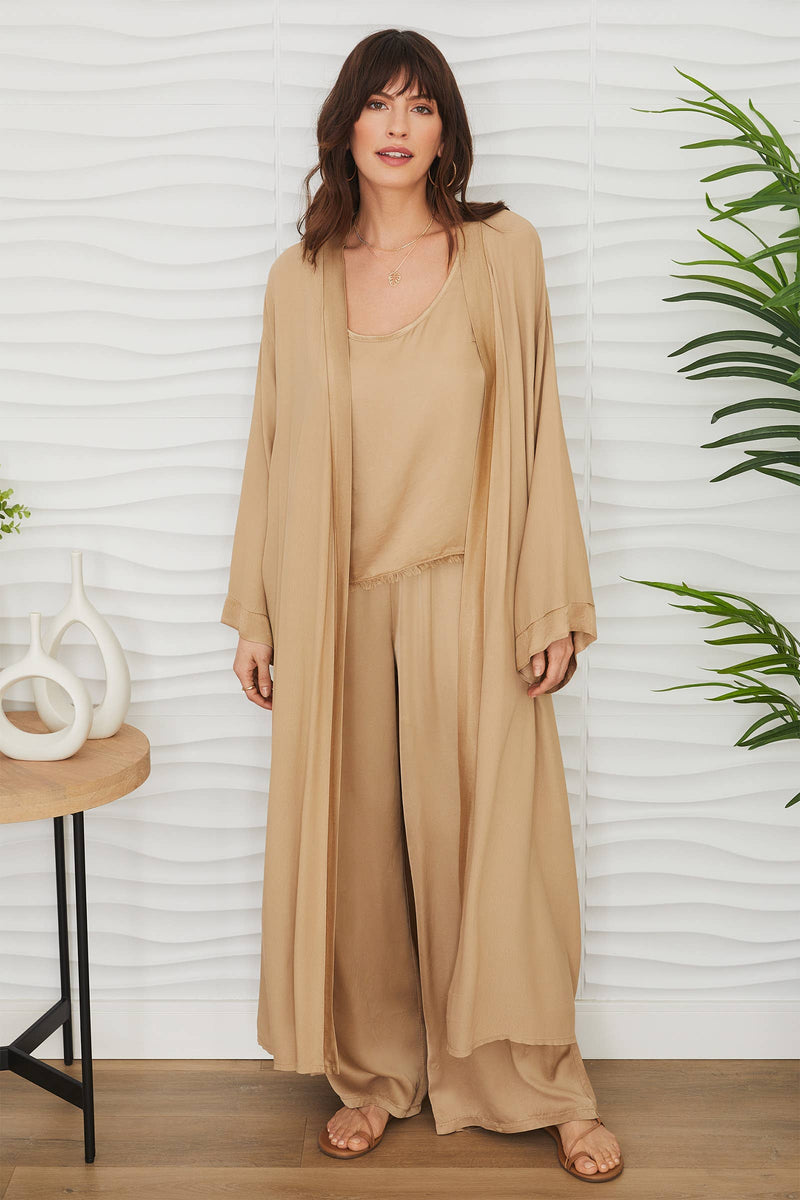 Silky Fringe hem Top