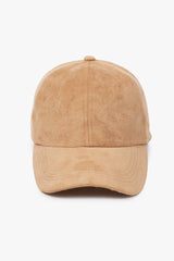Suede Fall Winter Baseball Cap: Black